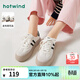 熱風(fēng)（Hotwind）商場(chǎng)同款女鞋厚底板鞋秋冬新款復古百搭德訓鞋運動(dòng)平底鞋小白鞋子 88米黑 (常規款H14W3315)預售3.22發(fā)貨 38 (240mm)