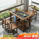 哈駱頓（HALODN）實(shí)木陽(yáng)臺小茶桌茶車(chē)茶臺家用小戶(hù)型燒水茶臺茶桌一體新中式茶幾桌 免安裝-單桌【升級玻璃壺電器套裝】 免安裝-長(cháng)85*47*68贈茶具禮包
