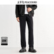 太平鳥(niǎo)男裝 直筒西裝褲夏季透氣休閑褲B1GBE2138 黑色1（修身建議拍大一碼） 32