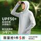駱駝（CAMEL）防曬衣男士運動(dòng)連帽休閑春夏季薄外套 J13BASLX002A 冰河銀 L
