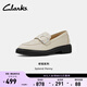 Clarks其樂(lè )老錢(qián)系列女鞋新品樂(lè )福鞋女復古小皮鞋單鞋通勤鞋 白色 261768074 35.5