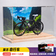minispace自行車(chē)模型合金二八大杠老式鳳凰牌復古男孩自行車(chē)仿真擺件單車(chē) 公路自行車(chē)-黑+田園展示盒
