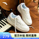 安踏（ANTA）皎月丨關(guān)曉彤同款26年春季新款百搭時(shí)尚女鞋運動(dòng)鞋板鞋122548032 【關(guān)曉彤同款】象牙白/微蛋白/冰凍藍-3 37.5 (女6.5)