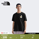 北面（The North Face）男女同款TDC印花系列短袖T恤戶(hù)外透氣25春夏新款|8GYY JK3/宇宙黑 XL (180)