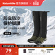 Naturehike挪客雪豹戶(hù)外全地形徒步雪套沙漠護腳套防水防雪登山男女防沙鞋套 黑色/M【鞋碼40-43】