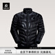 KAILAS凱樂(lè )石GT ZERO羽絨服男900蓬鵝絨超輕防風(fēng)保暖立領(lǐng)夾克排骨羽絨服 KG2533112 玄青黑 XL