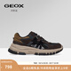 GEOX杰歐適ROBBIE圓頭厚底運動(dòng)低幫時(shí)尚休閑鞋早春男鞋 深咖色 42