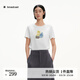 播商場(chǎng)同款春夏慵懶感寬松T恤女BDS2YD2505 W10雪見(jiàn) L