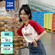 唐獅（TonLion）2025女圓領(lǐng)袖子拼色前胸字母短袖T恤WP 大紅 M