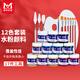 美邦祈富【全網(wǎng)低價(jià)】美邦祈富水粉顏料套裝12色16件工具組合學(xué)生初學(xué)者美術(shù)繪畫(huà)色彩上課顏料老師推薦