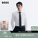 雨果博斯BOSS【白襯衫】男士26年春新款易熨燙棉質(zhì)修身襯衫 100-白色 XL (41A）