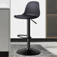 景彩吧臺椅可升降吧椅凳家用高腳椅子靠背椅前臺椅JBY08黑色圓盤(pán)高款
