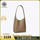 湯麗柏琦（Tory Burch）Romy小號HOBO流浪包簡(jiǎn)約純色肩背牛皮革手提單肩包TB女包新175172 250 蘑菇灰 21*10.5*27cm