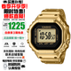 卡西歐（CASIO）50周年紀念金色款限定戒指手表卡西歐小方塊電子表日韓表 CRW-001G-9（日版)