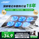 酷睿冰尊（ICE COOREL）筆記本電腦散熱器 電腦桌游戲本支架筆記本平板散熱墊折疊底座可調速顯示增高桌兼容17.3英寸 黑