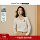 茵曼2025秋冬女裝新款|米雷系列萌寵刺繡磨毛純棉襯衫長(cháng)袖襯衣 米白色 XL