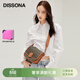 DISSONA迪桑娜女包幸運錦囊老花復古風(fēng)包單肩包斜挎包輕奢【禮物】 深啡色
