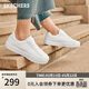 斯凱奇（Skechers）女鞋春季舒適板鞋軟底外穿休閑鞋百搭時(shí)尚小白鞋通勤鞋185000