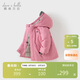 戴維貝拉（DAVE＆BELLA）兒童羽絨服冬裝男童女童加厚外套寶寶紅色年服童裝