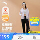 安踏易打理加絨套裝丨立領(lǐng)衛衣外套運動(dòng)長(cháng)褲兩件套女休閑針織套