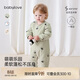 babylove嬰兒連體衣秋冬季夾棉保暖哈衣爬服純棉男女寶寶衣服棉服冬裝