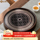 金鑲玉 茶盤(pán)托盤(pán) 實(shí)木竹木家用蓄水式茶臺茶具功夫茶具配件家用簡(jiǎn)約茶盤(pán) 窗花盛水中號30*5