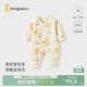 童泰（TONGTAI）嬰兒連體衣秋冬季純棉保暖寶寶衣服新生兒哈衣爬服睡衣黃色73cm