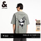 杰克·瓊斯（JACK&JONES） 百搭潮流胸前肌理感膠印背后熊貓圖案T恤短袖上衣男裝225201093