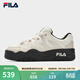 FILA 斐樂(lè )官方女鞋ROSETTA摩登板鞋春新款斑斕鞋運動(dòng)鞋休閑鞋 奶白/杏仁奶白-GA 37.5