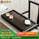 金鑲玉 茶盤(pán) 茶托盤(pán)茶臺茶海實(shí)木黑檀茶盤(pán)壺承盤(pán)排水托盤(pán) 招財納福茶盤(pán)