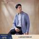 Tommy Hilfiger【重磅牛津紡】秋冬男女純棉休閑度假風(fēng)格紋長(cháng)袖襯衫外套 藍白格紋0MT XL （推薦：165-180斤）