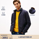 Tommy Hilfiger【防潑水】秋冬男裝戶(hù)外潮流露營(yíng)運動(dòng)休閑連帽棉服夾克外套 藏青色DW5 M （推薦：135-150斤）