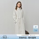 范思藍恩英倫設計感立領(lǐng)風(fēng)衣外套女2025秋裝撞色小個(gè)子休閑上衣女 極地白長(cháng)款 XXS （尺碼偏大，建議往小拍）