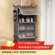 安爾雅超薄鞋柜門(mén)口簡(jiǎn)易鞋架玄關(guān)多層防塵收納架樹(shù)脂組裝柜 單列6層