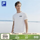FILA 斐樂(lè )官方短袖T恤男夏季簡(jiǎn)約透氣圓領(lǐng)t恤運動(dòng)健身休閑上衣