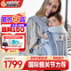ERGObaby二狗背帶breeze全新升級透氣系列四式嬰兒背帶抱娃神器原裝進(jìn)口 【熱賣(mài)爆款】breeze灰色送兒童襪
