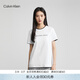Calvin KleinJeans夏季女士經(jīng)典百搭圓領(lǐng)ck簡(jiǎn)約印花微彈休閑通勤短袖T恤上衣 YAF-白色 XS （推薦80-85斤）