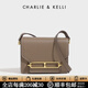 CHARLIE&KELLI CK品牌包包女款2026新款送女友生日禮物女時(shí)尚豬鼻子斜挎豆腐包 大象灰【母親節生日520情人節禮物】