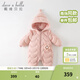 戴維貝拉（DAVE＆BELLA）新生兒羽絨連體衣保暖嬰兒衣服冬季幼兒服裝女寶外出服初生兒爬服 淺粉色-N 66cm （建議身高59-66cm）