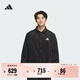 adidas時(shí)尚休閑舒適寬松夾克外套男裝秋冬阿迪達斯官方輕運動(dòng)   黑色   L
