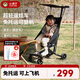 小虎子口袋推車(chē)輕便折疊嬰兒推車(chē)兒童寶寶溜娃神器可登機推車(chē)T18炭黑色