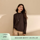 纖莉秀【綿云衫】煙管領(lǐng)奶fufu軟糯針織打底衫大碼女裝胖mm冬新款3700 咖色 2XL