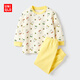 優(yōu)衣庫嬰幼兒寶寶UT繪本合作系列睡衣長(cháng)袖套裝26春夏新款487999 42 淺黃色 110