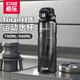 希樂(lè )（cille）大容量運動(dòng)水杯男學(xué)生水壺健身戶(hù)外便攜塑料杯子耐高溫女2026夏日 黑790ml【可拆卸吸管】
