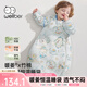 威爾貝魯（WELLBER）嬰幼兒恒溫睡袋6-12個(gè)月寶寶一體秋冬可脫袖防踢被薄夾棉 夢(mèng)境M