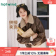 熱風(fēng)（Hotwind）外套女2025年冬季新款女士寬松都市休閑寬松仿皮夾克 02棕色 XL