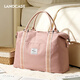 Landcase 旅行包女手提大容量行李包健身包短途出差旅游袋 4095粉色大號