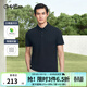 金利來(lái)【云柔彈】春夏季節短袖polo衫男士抗皺彈力商務(wù)休閑保羅翻領(lǐng)T恤 黑色-99 L 175/92A 推薦135-150斤