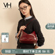 VANESSA HOGAN VH女包冉冉hobo包通勤手提包油蠟牛皮斜挎單肩包生日禮物送女友