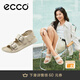 愛(ài)步（ECCO）涼鞋女 夏季休閑百搭清涼搭扣增高外穿涼拖鞋 科摩206903 石灰色20690302378 38